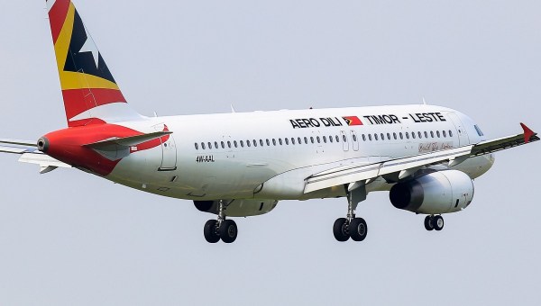 An Airbus A320-232 of Aero Dili with registration 4W-AAL approach Tan Son Nhat international airport.