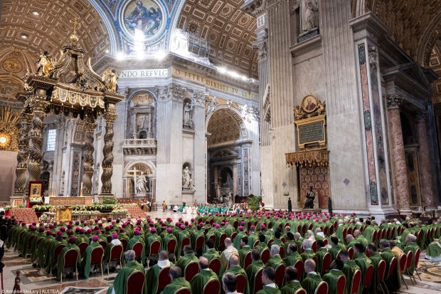 Pope Francis closing mass Synod of Bishops 2024 at St Peter's basilica