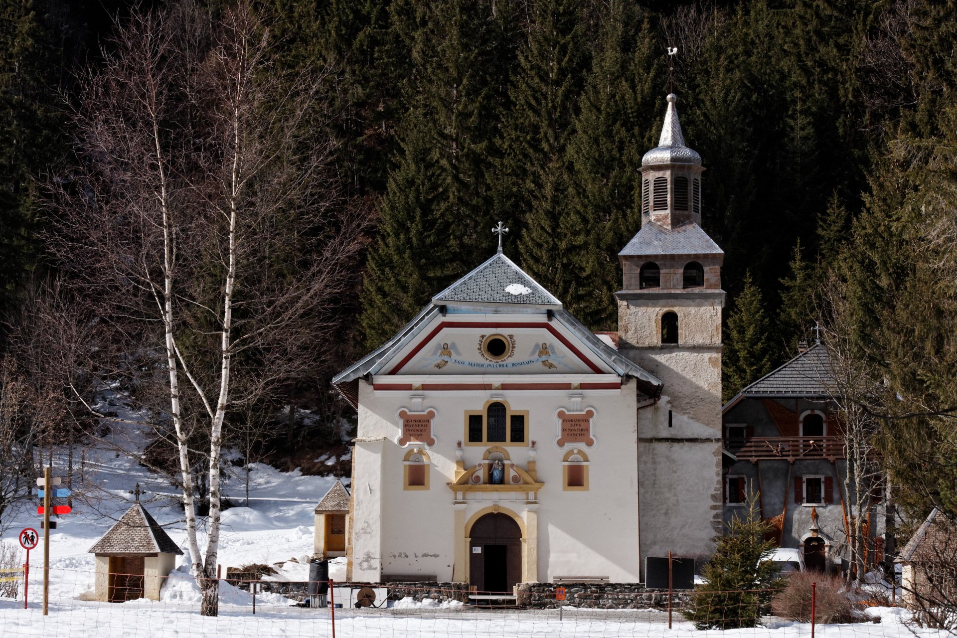 Chapelle Notre-Dame de La Gorge aux Contamines-Montjoie (Haute-Savoie)