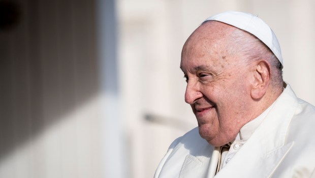 Pope Francis during his weekly general audience in St. Peter's square at the Vatican on November 13, 2024.