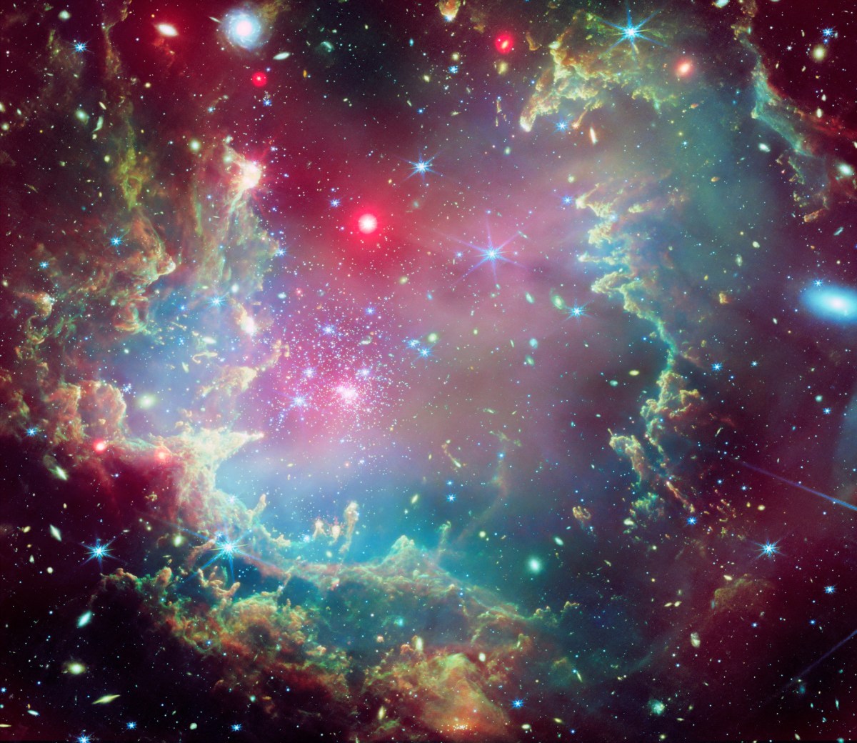 The 'Christmas Wreath" cluster, a.k.a. NGC 602