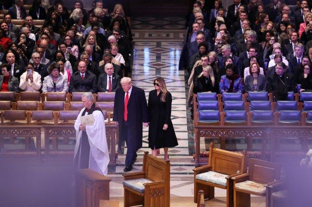 Donald Trump à cathédrale nationale de Washington