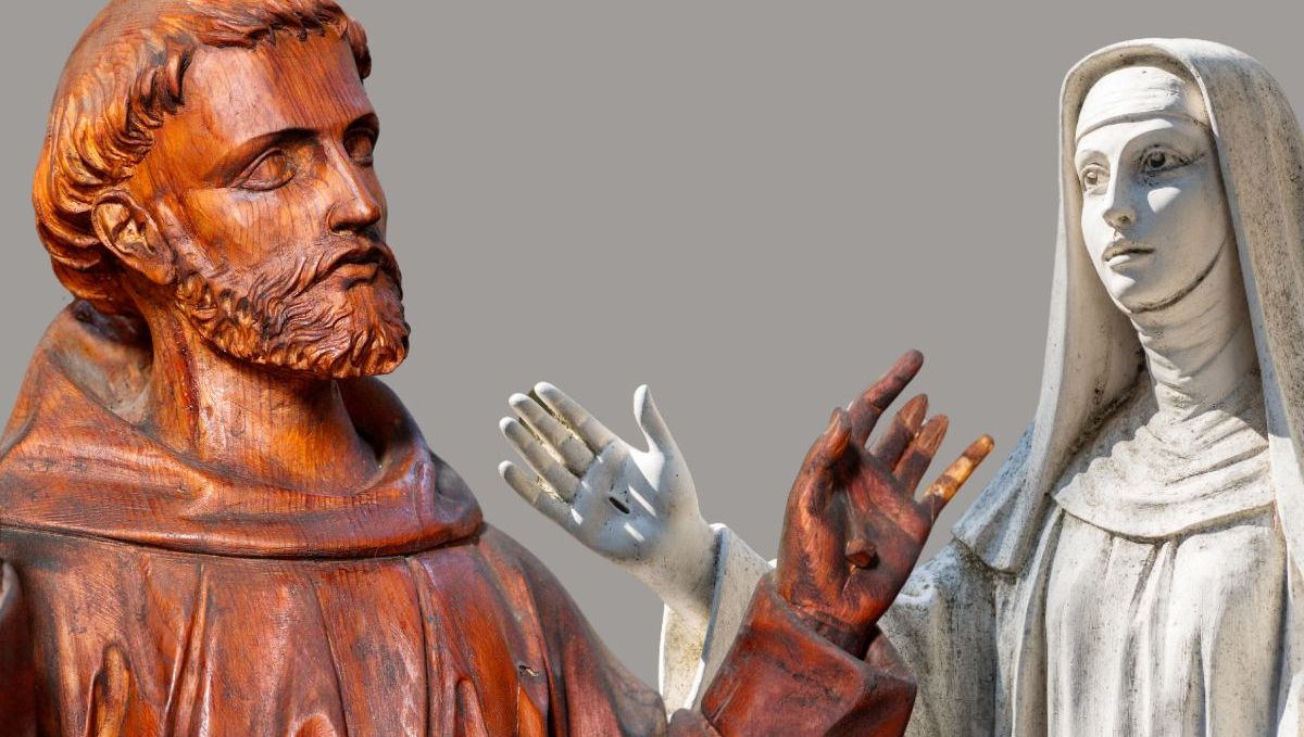 Saint François d'Assise et Sainte Catherine de Sienne - stigmates