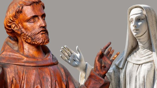 Saint François d'Assise et Sainte Catherine de Sienne - stigmates