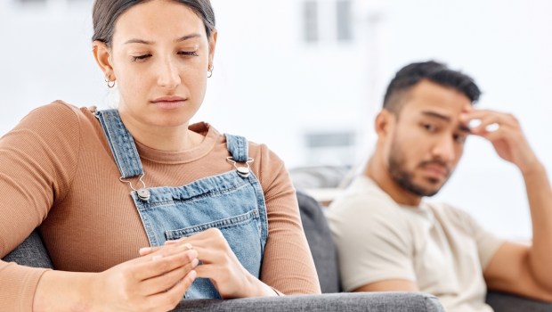 sad couple