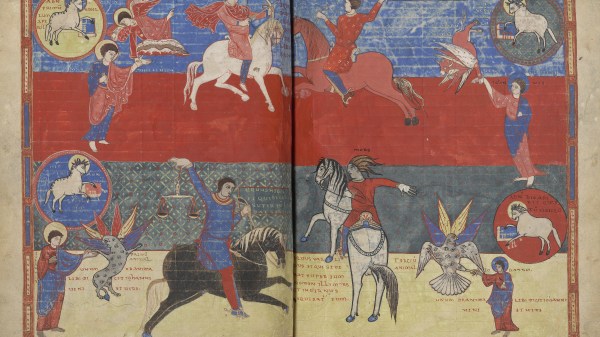 Beatus de Saint-Sever Les Quatre Cavaliers de l’Apocalypse Gascogne (Saint-Sever), 3e quart du XIe siècle (avant 1072) Manuscrit peint sur parchemin