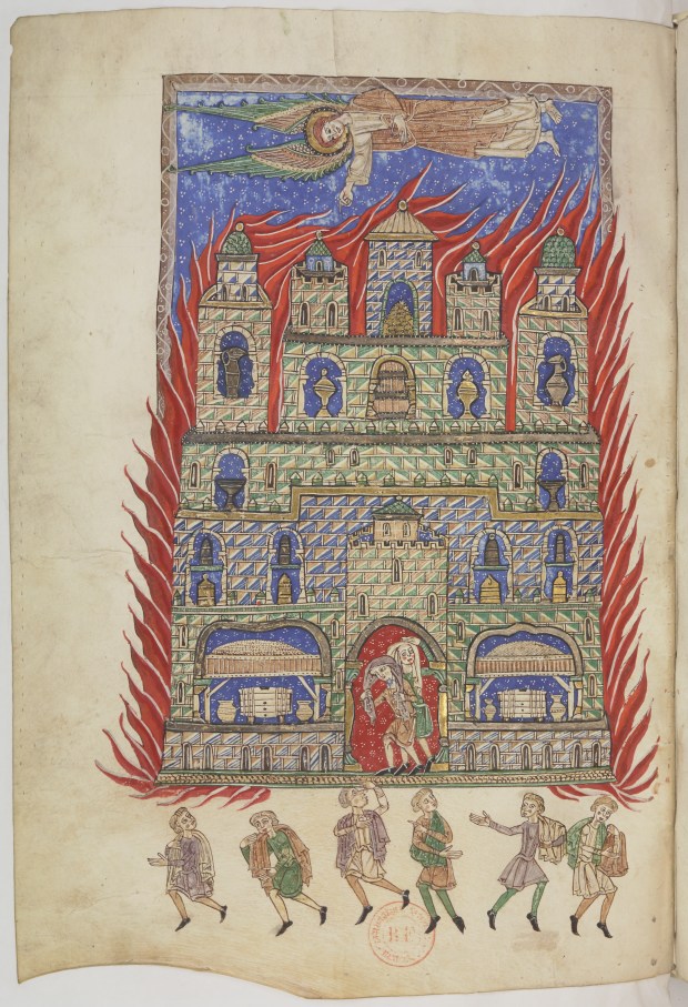 Beatus d’Arroyo Chute de Babylone Région de Burgos (Espagne), vers 1220-1235