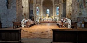 Sous le regard de saint Joseph, la vie bénédictine reprend à l’abbaye de Solignac