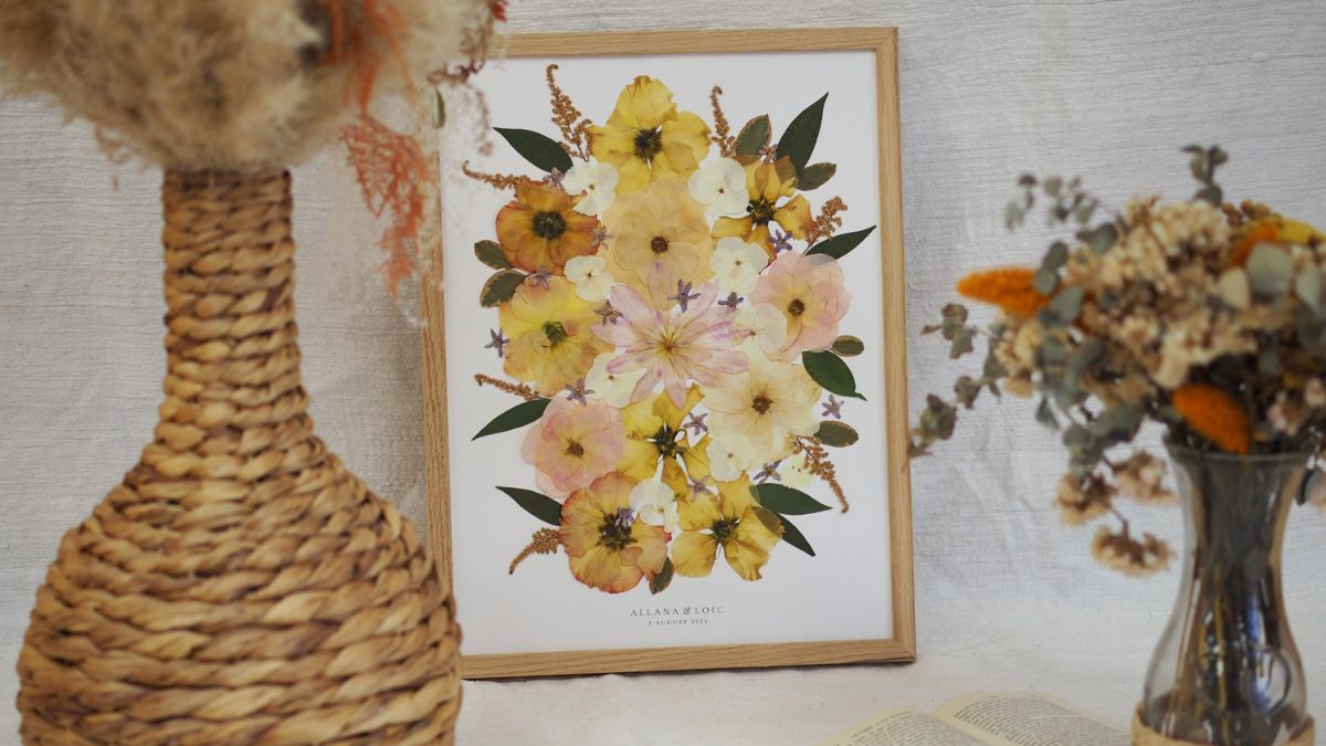 Herbier mariage Mes petites fleurs d'Auvergne