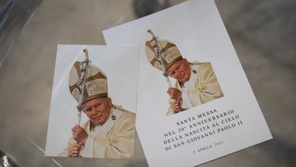 mass for the 20th Anniversary of the death of John Paul II at Saint Peter's Basilica in Vatican City on April 2, 2025.