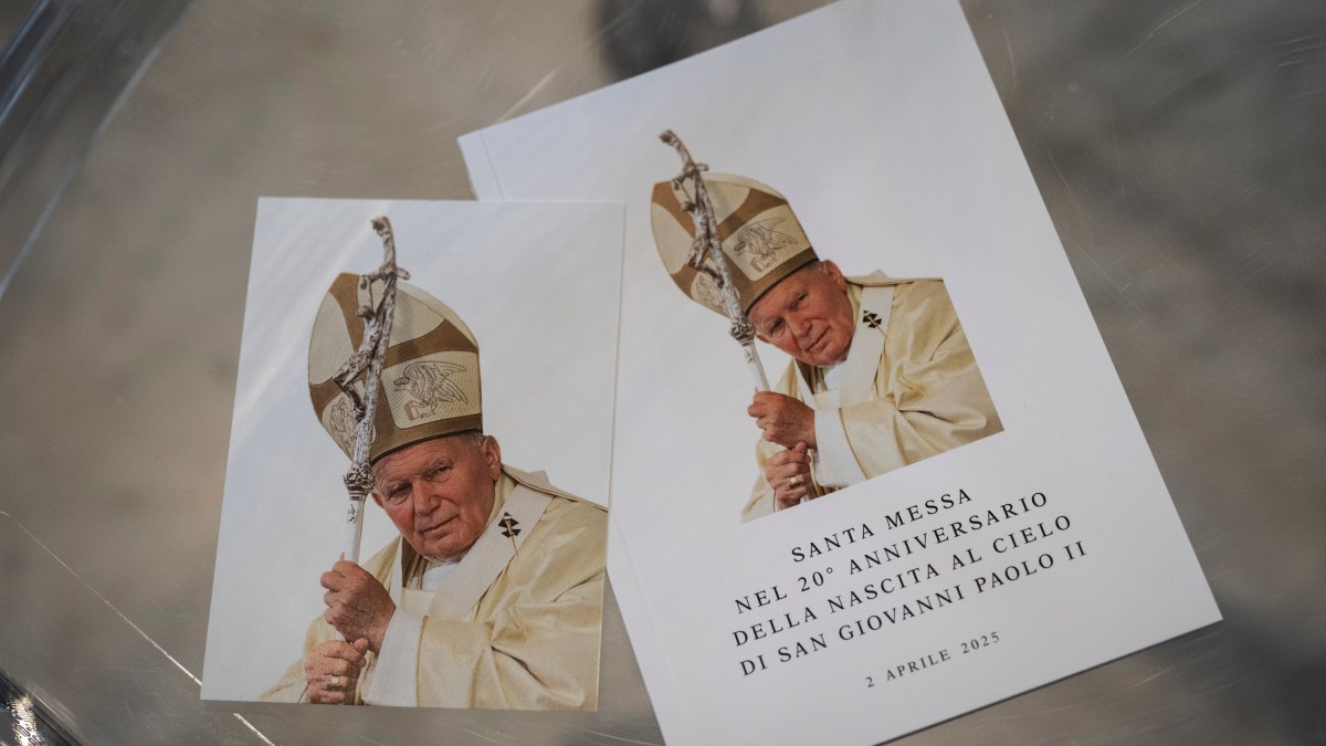 mass for the 20th Anniversary of the death of John Paul II at Saint Peter's Basilica in Vatican City on April 2, 2025.
