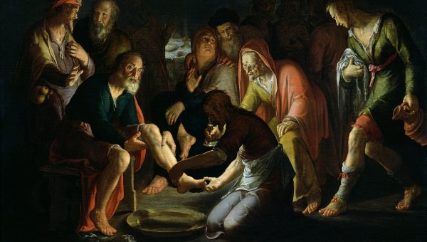 Peter Wtewael, Le Christ lavant les pieds des disciples, Arras, Musée des Beaux-Arts