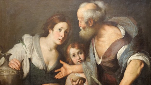 The prophet Elias and the widow of Serepta