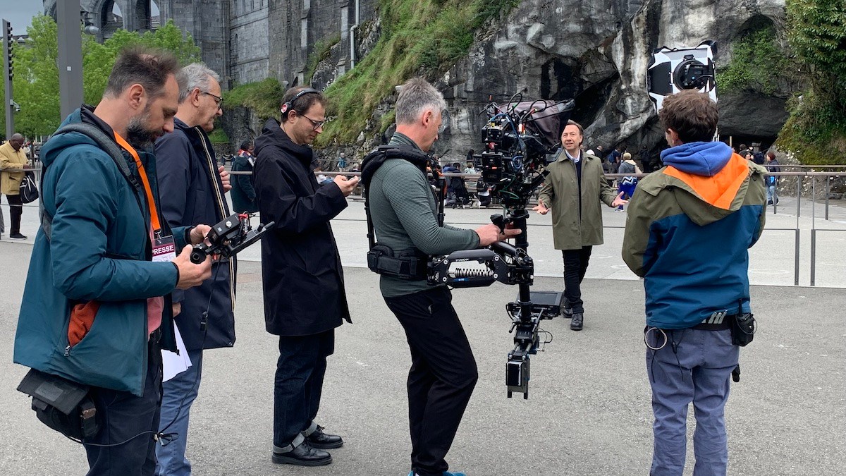 Tournage Secrets d'Histoire Lourdes, avril 2025