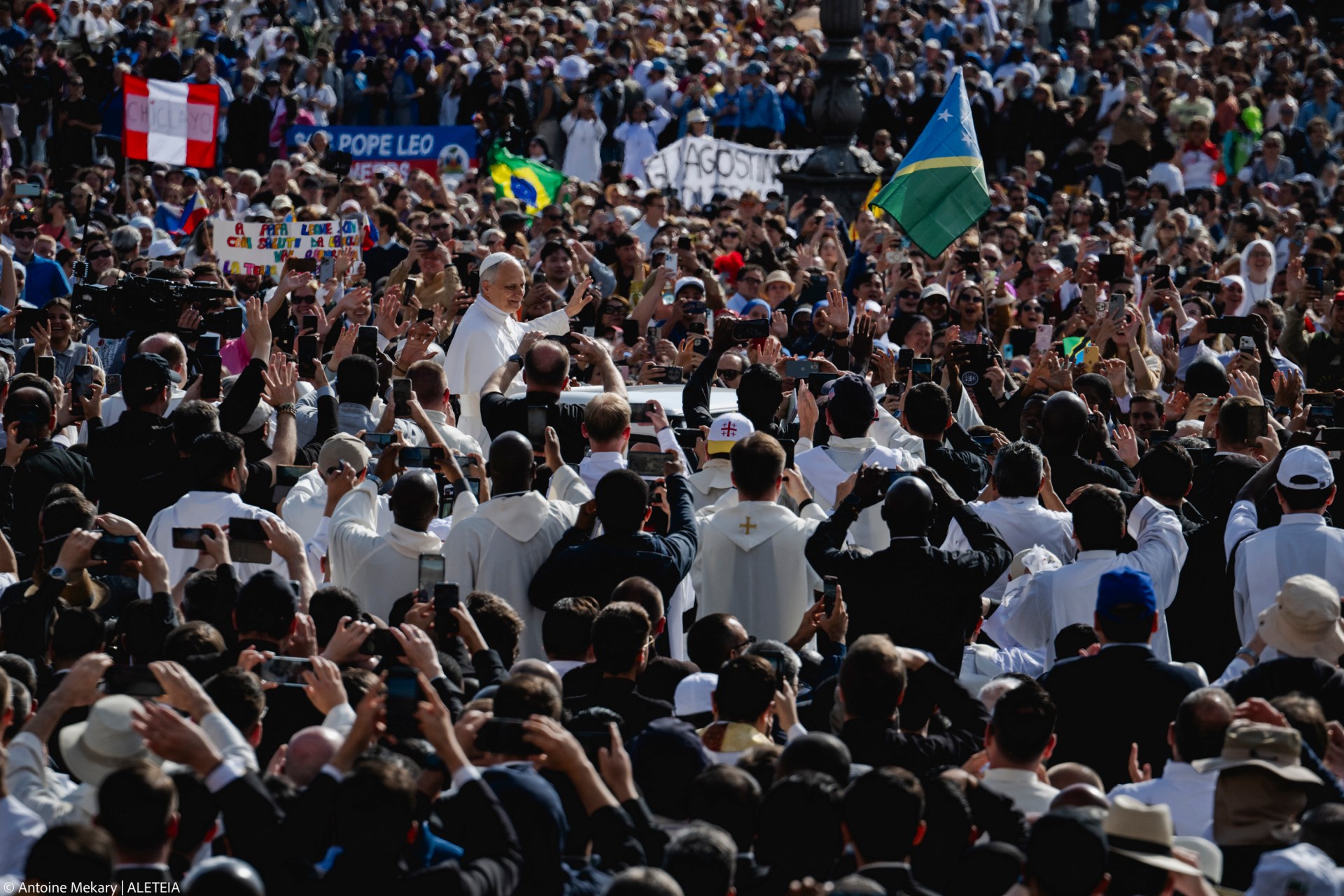 Holy Mass for the Beginning of the Pontificate of Pope Leo XIV, in St Peter's square in The Vatican on May 18, 2025