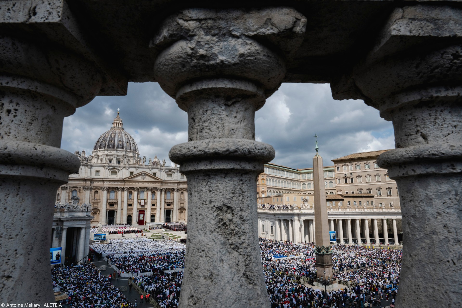 Pope Leo XIV leads a Holy Mass for the Beginning of his Pontificate, in St Peter's square in The Vatican on May 18, 2025.