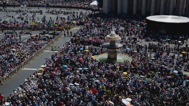 Pope Leo XIV celebrates the mass for the Jubilee of families, children, grandparents and the elderly, at St. Peter's square in the Vatican on June 1, 2025