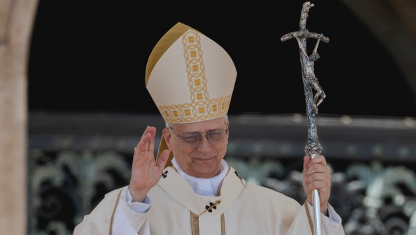 Pope Leo XIV celebrates the mass for the Jubilee of families, children, grandparents and the elderly, at St. Peter's square in the Vatican on June 1, 2025.