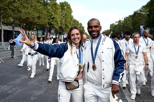 Manon Apithy‑Brunet et son époux Boladé Apithy