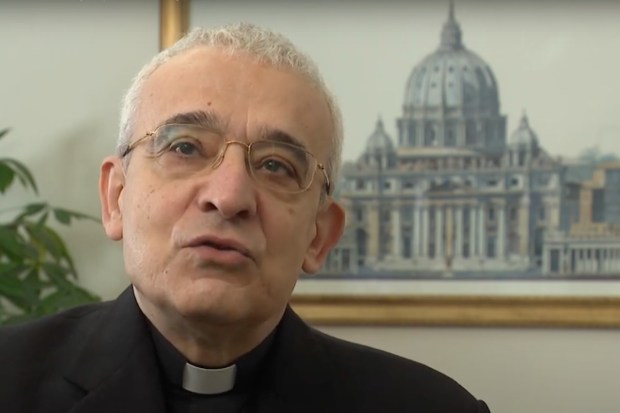 Screen capture of Archbishop Filippo Iannone from the YouTube channel of Vatican News