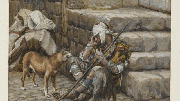 Parabole de Lazare et du riche par James Tissot, Brooklyn Museum.