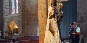 Guingamp : ouverture d’une enquête après l’incendie d’une statue de la Vierge en pleine messe