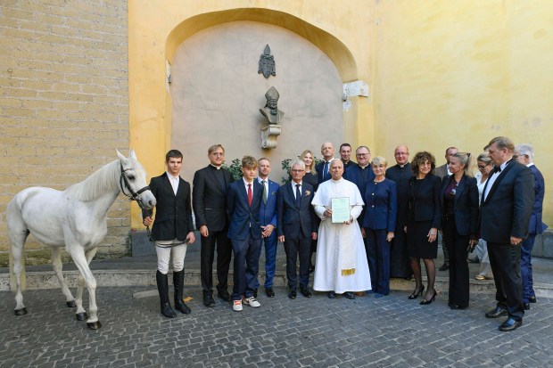 pope-leo-XIV-proton-arabian-white-horse