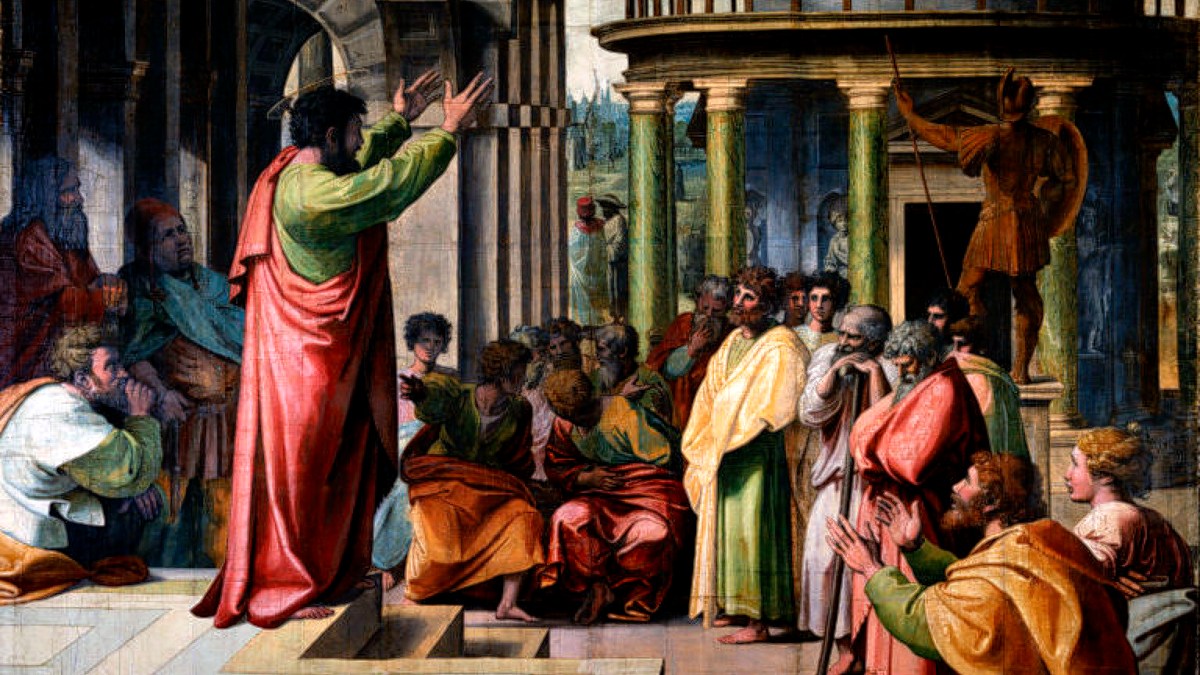 Saint Paul prêchant à Athènes - Raphaël