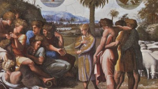 Joseph explique ses songes à ses frères (Histoires de Joseph) - Loge de Raphaël