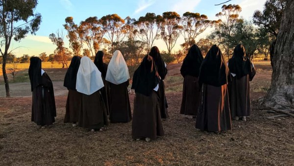 Carmelites posing for a picture