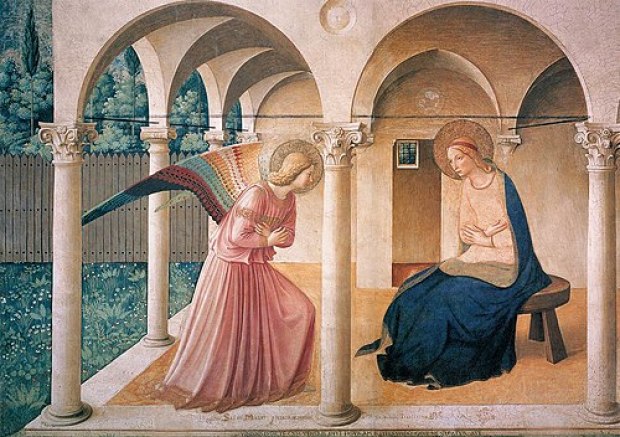 L'Annonciation, Fra Angelico, vers 1450