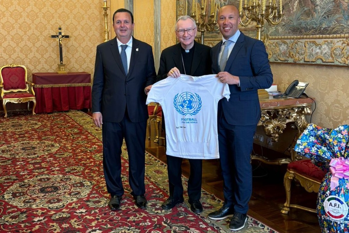 Mikaël Silvestre au Vatican