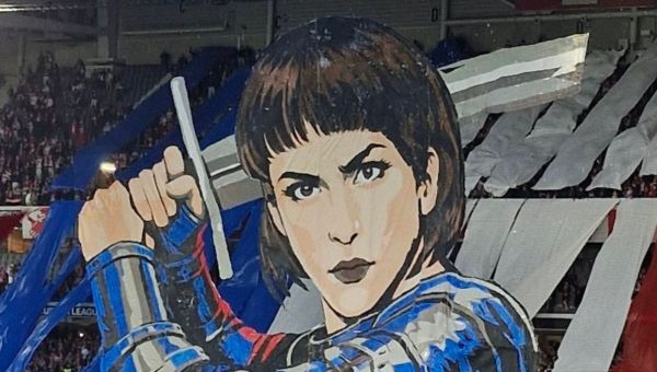 Tifo déployé par les supporter du Losc