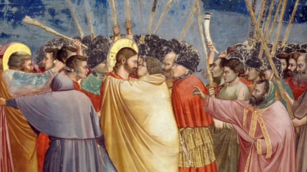 Le Baiser de Judas, par Giotto di Bondone, entre 1304 et 1306