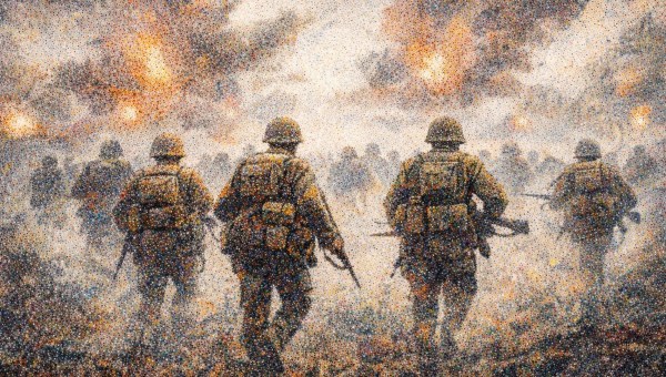 soldats-guerre-pointillisme-image-generee-par-IA