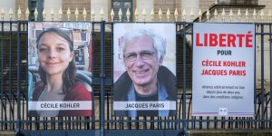 Cécile Kohler et Jacques Paris en route vers la France après plus de trois ans de détention en Iran