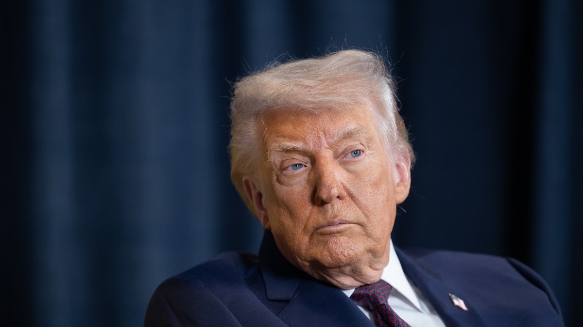 Davos, Suisse, 22 janvier 2026. Portrait de Donald Trump, président des États-Unis pendant le Forum économique mondial.