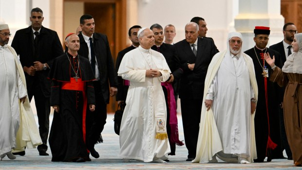 pope-leo-xiv-visits-great-mosque-algiers-djamaa-el-djazair-algeria-afp