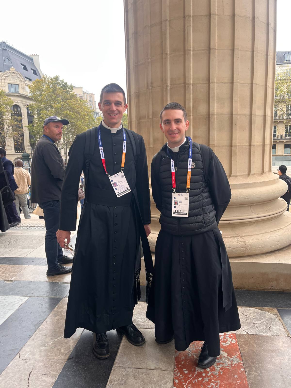 Abbe-Francois-et-diacre-Guillaume-la-madeleine-priests-collect-their-stoles-paris-france-september-26-2026